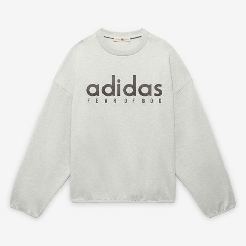 adidas Originals x Fear of God Athletics Cotton Fleece Crewneck Medium Grey Heather
