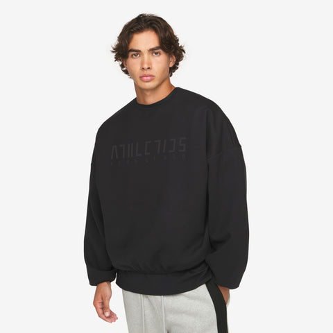 adidas Originals x Fear of God Athletics Suede Fleece Crewneck Black