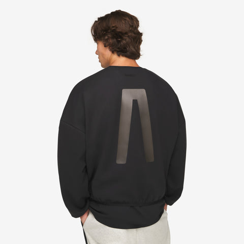 adidas Originals x Fear of God Athletics Suede Fleece Crewneck Black