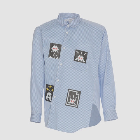 Comme Des Garcons Shirt Woven Shirt Graphics