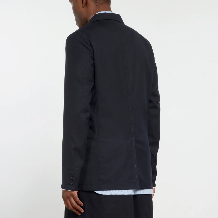 Comme des Garçons SHIRT Polyester Wool Gabardine Jacket Navy