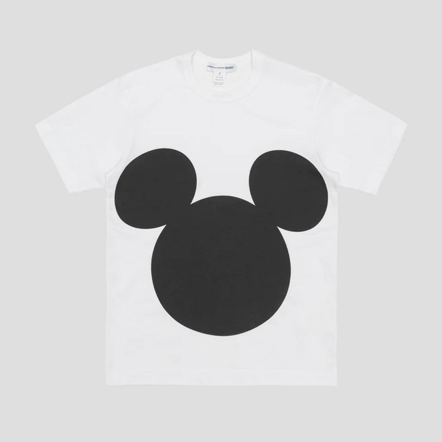 Comme Des Garcons Shirt Mickey Mouse T-Shirt White