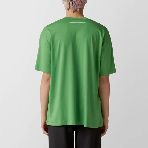 Comme Des Garcons Shirt Knit Oversized T-Shirt Green