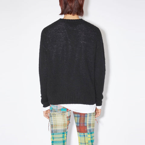 Acne Studios Crew Neck Wool Jumper Black