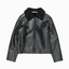 Acne Studios Leather Shearling Jacket Black