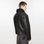 Acne Studios Leather Shearling Jacket Black