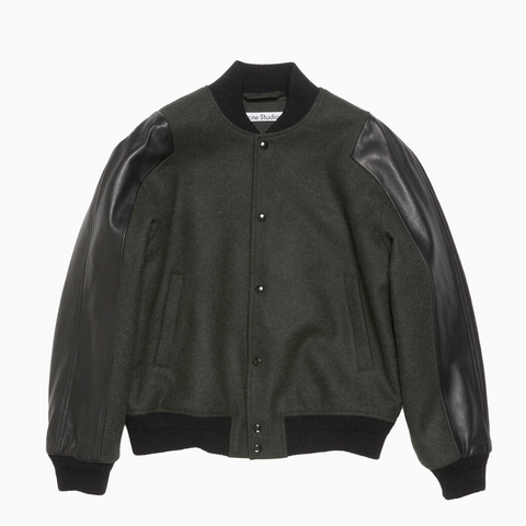 Acne Studios Bomber Jacket Dark Grey Melange