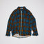 Acne Studios Tartarn Zippered Shirt Blue Multi