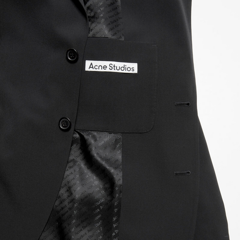 Acne Studios Regular Fit Suit Jacket Black