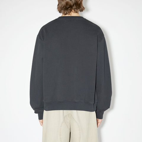 Acne Studios Glow In The Dark Logo Sweater Faded Black