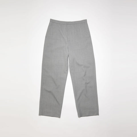 Acne Studios Wool Blend Trousers Dark Grey Melange