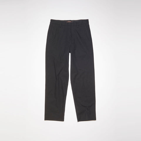 Acne Studios Twill Cotton-Blend Trousers Black