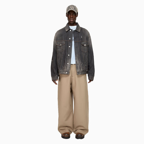 Acne Studios Twill Trousers Khaki Beige