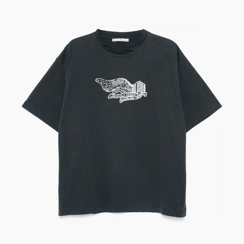 Acne Studios Wing Logo T-Shirt Faded Black