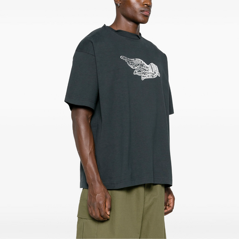 Acne Studios Wing Logo T-Shirt Faded Black