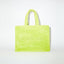 Acne Studios Furry Logo Shoulder Bag Lime Green