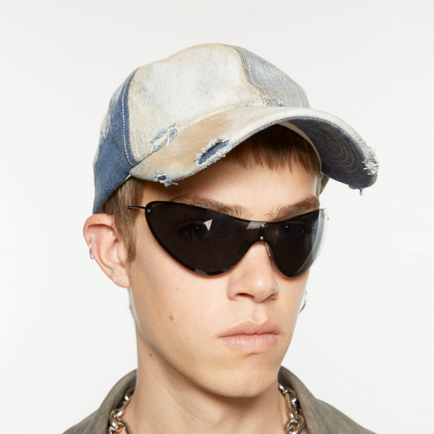 Acne Studios Metal Frame Runway Show Sunglasses Black