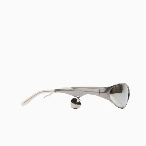 Acne Studios Metal Frame Charm Sunglasses Antique Silver