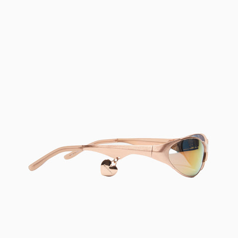 Acne Studios Metal Frame Charm Sunglasses Rose Copper