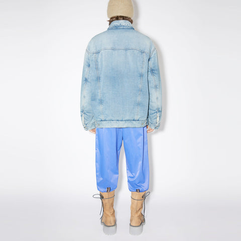 Acne Studios Oversized Fit Denim Jacket Light Blue