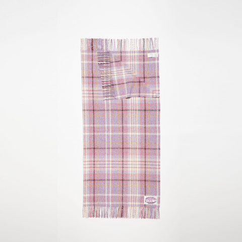 Acne Studios Oversized Plaid Scarf Blanket Violet Purple