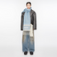 Acne Studios Fringed Logo Denim Blue