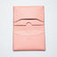 Acne Studios Folded Leather Card Holder Salmon Pink