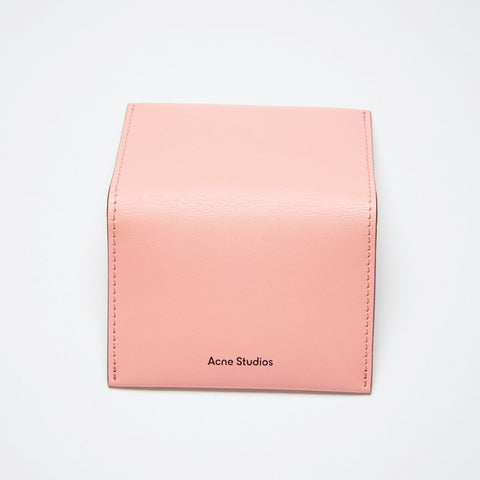 Acne Studios Folded Leather Card Holder Salmon Pink