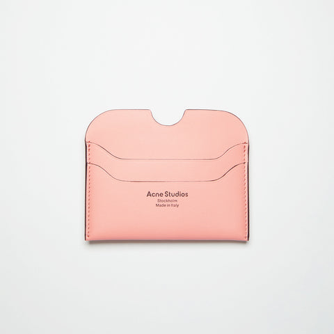 Acne Studios 5-Slots Card Holder Salmon Pink