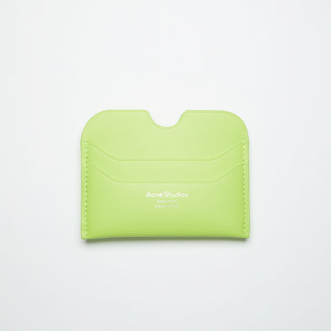 Acne Studios 5-Slots Card Holder Lime Green