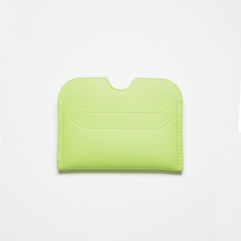 Acne Studios 5-Slots Card Holder Lime Green