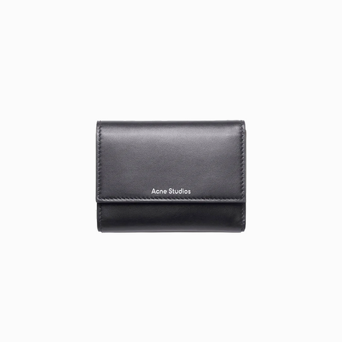 Acne Studios 3-Slots Folded Wallet Black