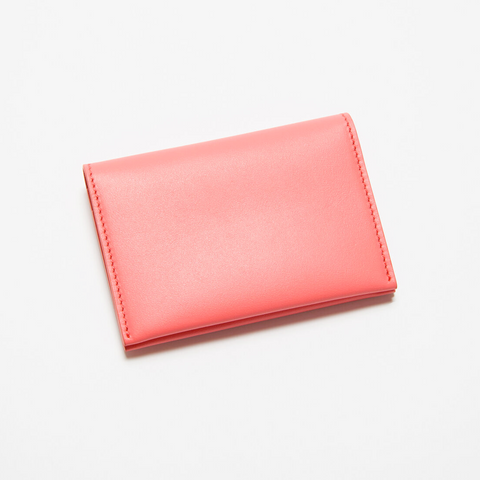 Acne Studios Folded Leather Wallet Electric Pink