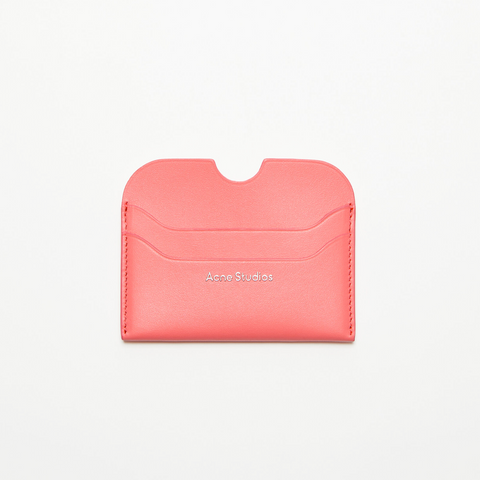 Acne Studios 5-Slots Card Holder Electric Pink