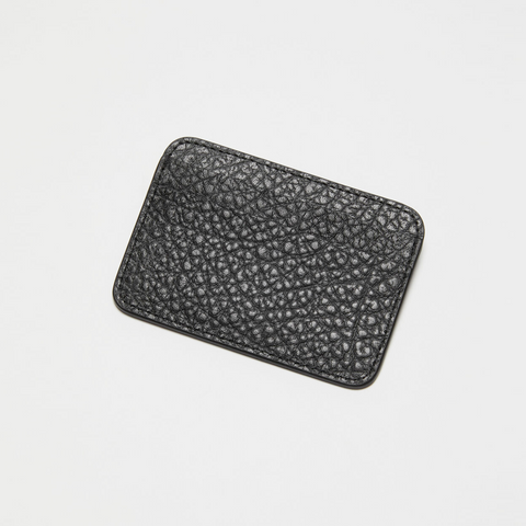 Acne Studios Grained Leather Card Holder Black