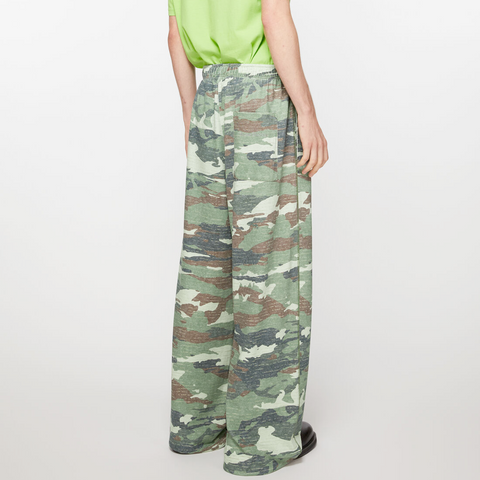 Acne Studios Print Sweatpants Khaki Green