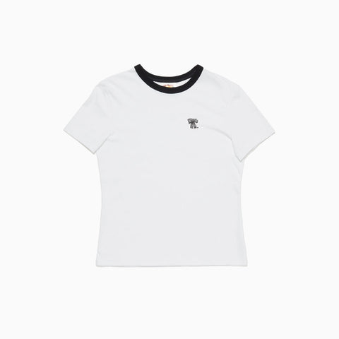 Acne Studios Regular Fit Logo T-shirt Optic White