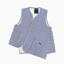 Comme des Garçons SHIRT x Lavenham Asymmetric Thornham Stripe Vest Blue