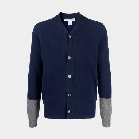 Comme des Garçons SHIRT V Neck Cardigan Navy