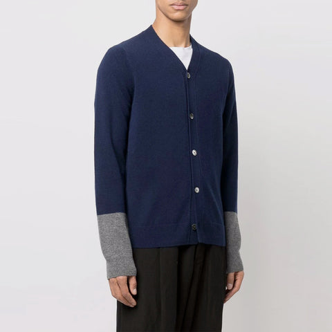 Comme des Garçons SHIRT V Neck Cardigan Navy