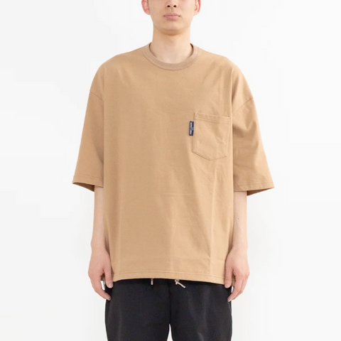 Comme des Garçons HOMME Adjustable Waist Oversize T-Shirt Beige