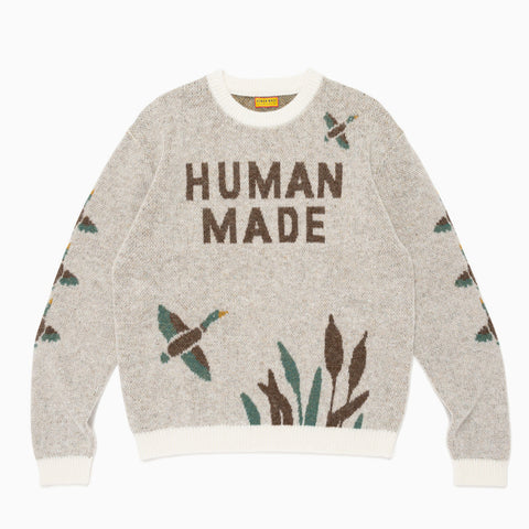 Human Made Graphic Knit Sweater White