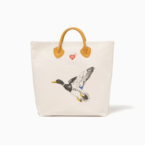 Human Made Canvas Tote Bag White