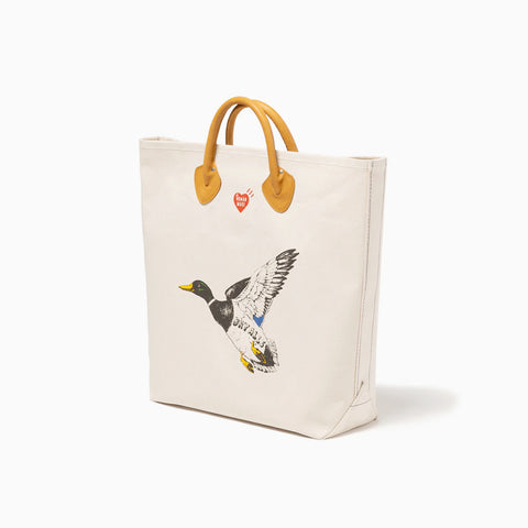 Human Made Canvas Tote Bag White