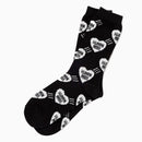 Human Made Heart Socks Black