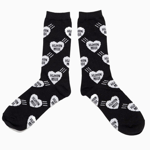Human Made Heart Socks Black