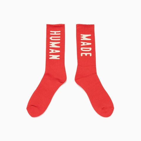 Human Made HM Logo Socks Red