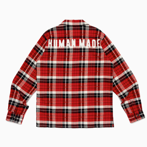 Human Made Flannel Check Shirt Red