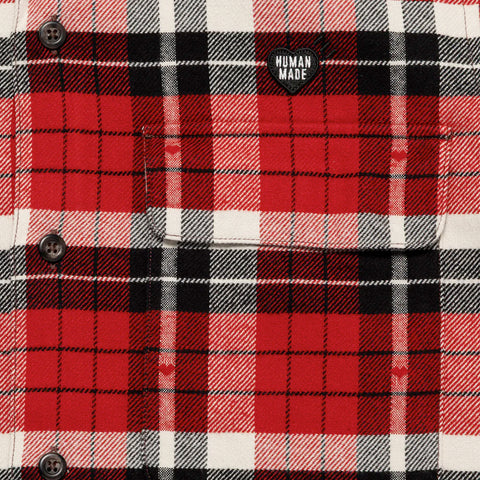 Human Made Flannel Check Shirt Red