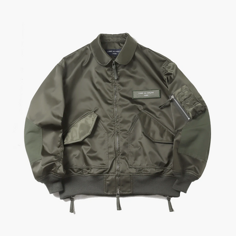 Comme des Garçons HOMME 3 Layer Zipper Jacket Khaki